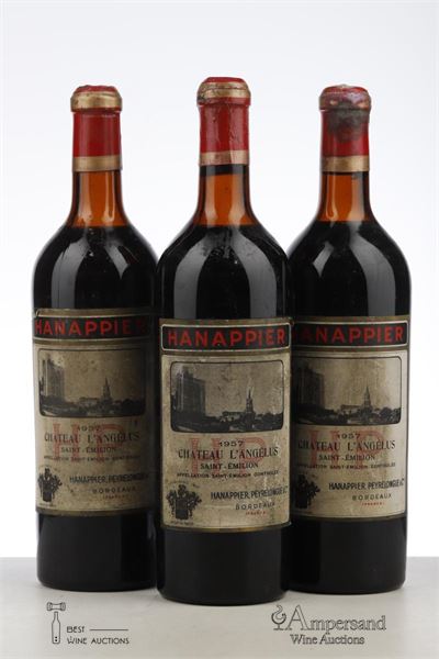 ANGELUS 1957 - Hanappier Peyrelongue - 3 Bottles