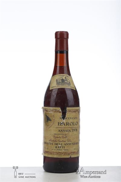 BAROLO MARCENASCO 1978 - Renato Ratti - 1 Bottle