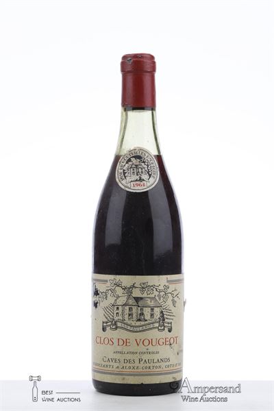 CLOS DE VOUGEOT 1964 - Caves des Paulands - 1 Bottle