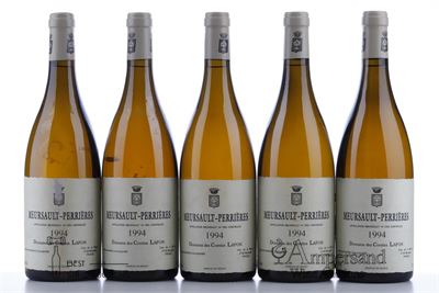 MEURSAULT PERRIERES Comtes Lafon 1994 - 5 Bottles
