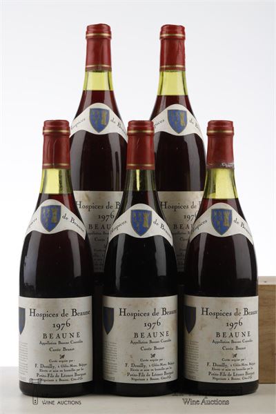 HOSPICES DE BEAUNE BEAUNE 1ER CRU CUVEE BRUNET 1976 - F. Desilly - 5 Bottles - Oc 6