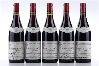 POMMARD LES PEZEROLLES 1996 - Moillard - 5 Bottles