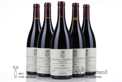 VOLNAY CHAMPANS 2003 - Comtes Lafon - 5 Bottles