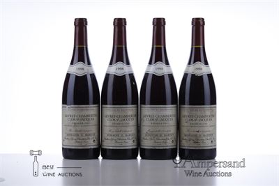 GEVREY CHAMBERTIN CLOS ST JACQUES 1998 - G.Bartet - 4 Bottles