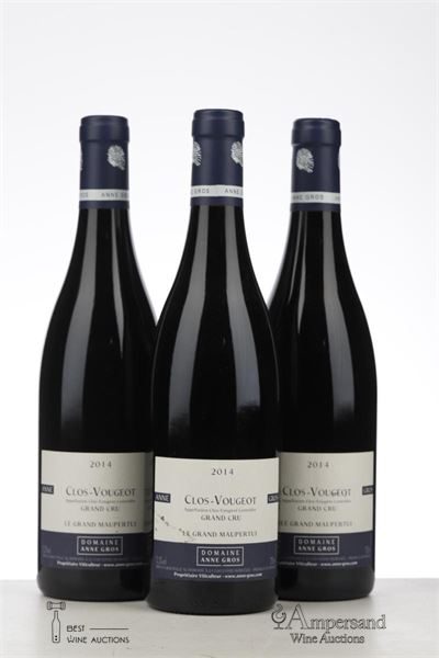 CLOS VOUGEOT LE GRAND MAUPERTUI 2014 - Anne Gros - 3 Bottles