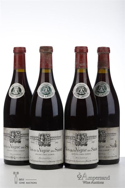 CORTON CLOS DE LA VIGNE AU SAINT 1985 - Louis Latour - 4 Bottles