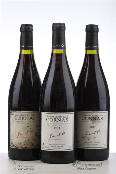CORNAS GRANIT 60 VIEILLES VIGNES 2011 - Vincent Paris - 3 Bottles