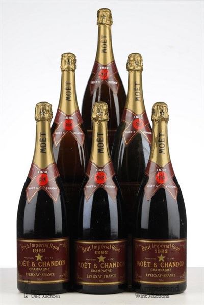 MOET ET CHANDON BRUT IMPERIAL ROSE 1982 - Moet et Chandon - 6 Magnums - Oc 6
