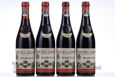 BAROLO 1955 - Marchesi di Barolo - 8 Bottles