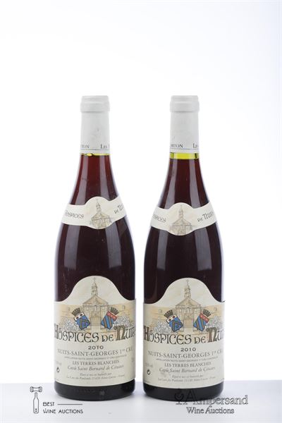 HOSPICES DE NUITS NUITS ST GEORGES LES TERRES BLANCHES CUVEE SAINT BERNARD DE CITEAUX 2010 - La Cave des Paulands - 2 Bottles