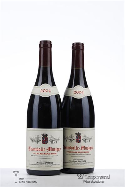 CHAMBOLLE MUSIGNY AUX BEAUX BRUNS 2004 - Ghislaine Barthod - 2 Bottles