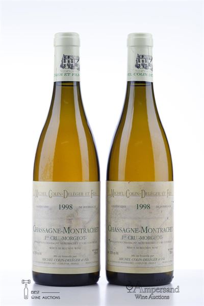CHASSAGNE MONTRACHET BLANC MORGEOT 1998 - Michel Colin Deleger - 2 Bottles