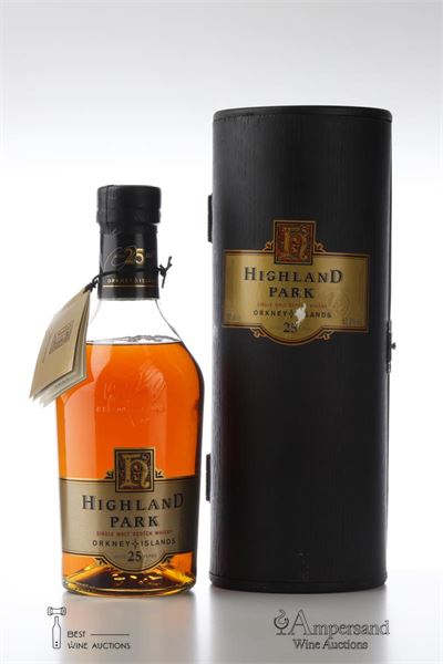 HIGHLAND PARK 25 Y - Gold Label - Bottled in 1990s - 1 Bottle - Owc 1