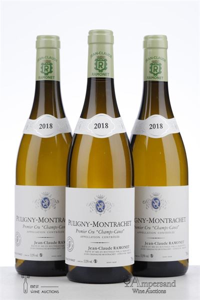PULIGNY MONTRACHET CHAMPS CANET 2018 - Ramonet - 3 Bottles