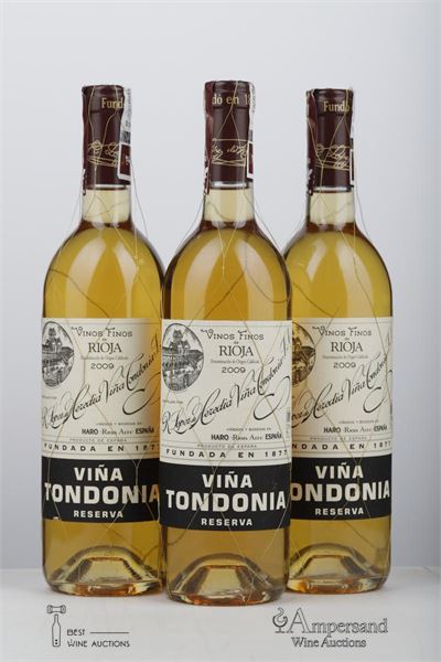 TONDONIA RESERVA BLANCO 2009 - Lopez de Heredia - 3 Bottles