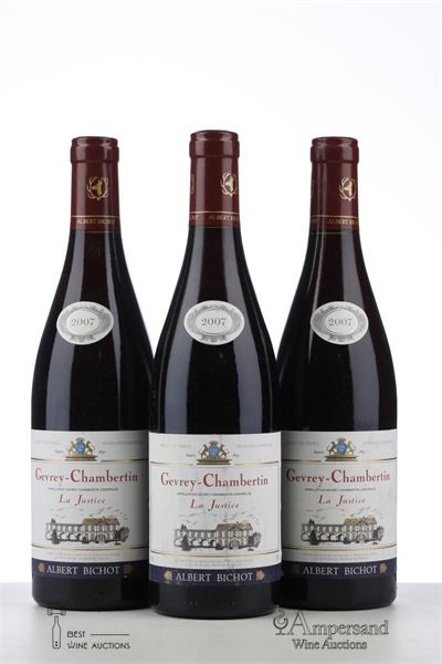 GEVREY CHAMBERTIN LA JUSTICE 2007 - Albert Bichot - 3 Bottles