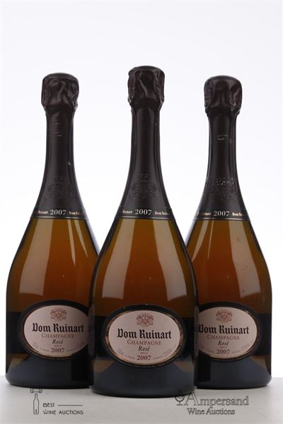 DOM RUINART BRUT ROSE 2007 - Ruinart - 3 Bottles
