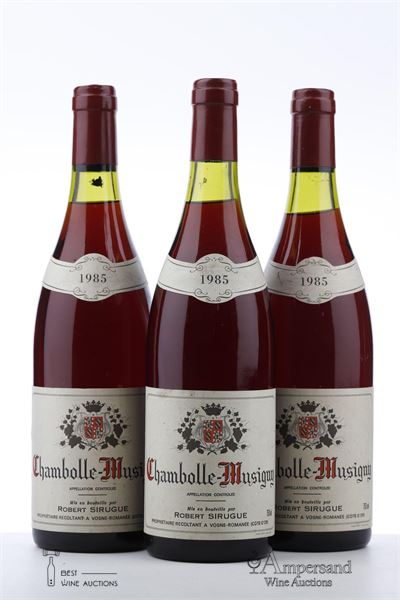 CHAMBOLLE MUSIGNY 1985 - Robert Sirugue - 3 Bottles