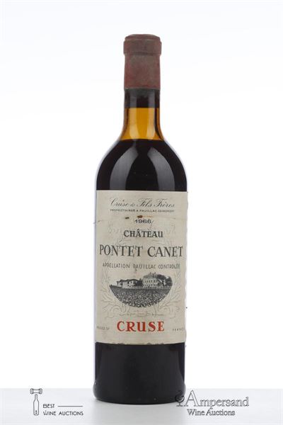 PONTET CANET 1966 - Cruse - 1 Bottle