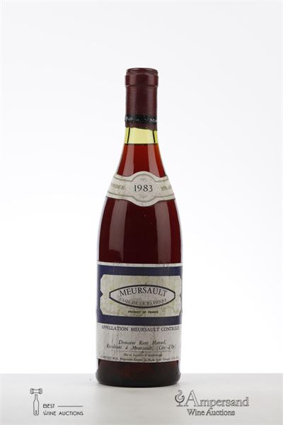 MEURSAULT ROUGE CLOS DE LA BARONNE 1983 - Rene Manuel - 1 Bottle