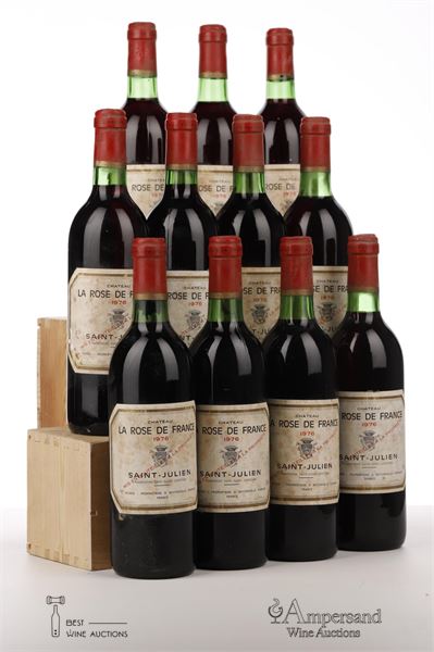 LA ROSE DE FRANCE 1976 - Mc - 11 Bottles