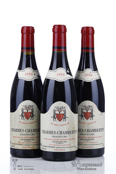 CHARMES CHAMBERTIN 1993 - Geantet Pansiot - 3 Bottles