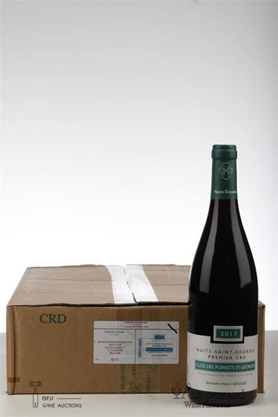 NUITS ST GEORGES CLOS DES PORRETS ST GEORGES 2017 - Henri Gouges - 6 Bottles - Oc 6