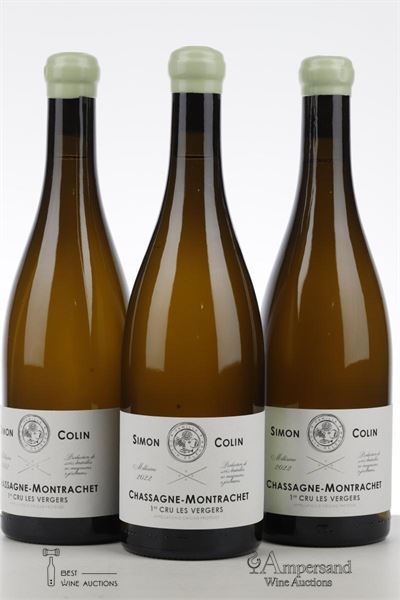CHASSAGNE MONTRACHET BLANC LES VERGERS 2022 - Simon Colin  - 3 Bottles
