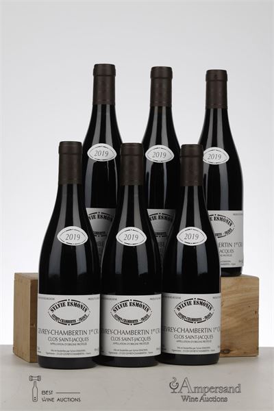 GEVREY CHAMBERTIN CLOS ST JACQUES 2019 - Sylvie Esmonin - 6 Bottles