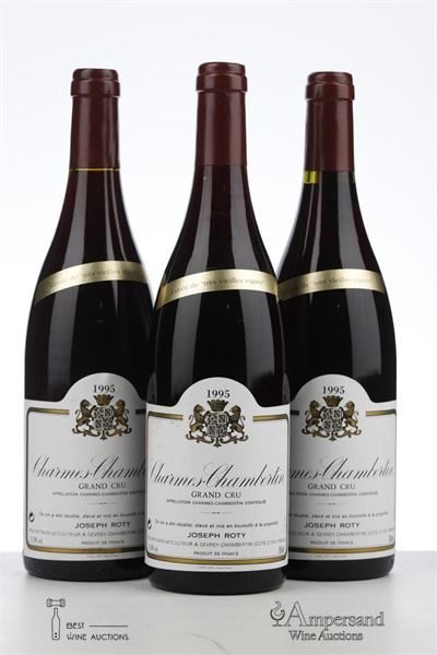 CHARMES CHAMBERTIN CUVEE DE TRES VIEILLES VIGNES 1995 - Joseph Roty - 3 Bottles