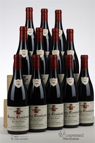 GEVREY CHAMBERTIN MES CINQ TERROIRS 2004 - Denis Mortet - 12 Bottles - Oc 12