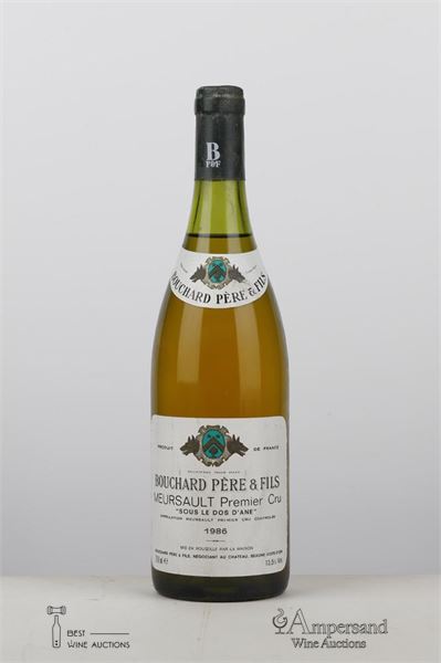 MEURSAULT SOUS LE DOS D'ANE 1986 - Bouchard - 1 Bottle