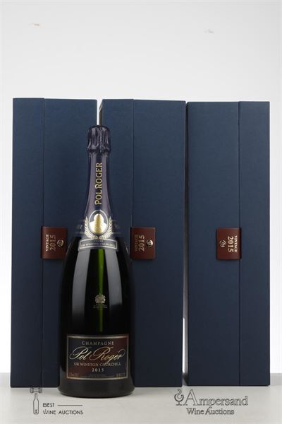 POL ROGER CUVEE SIR WINSTON CHURCHILL 2015 - Pol Roger - 3 Magnums - Oc 1