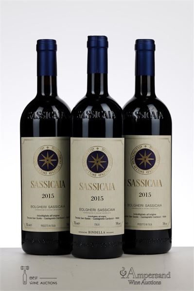 SASSICAIA 2015 - Tenuta San Guido - 3 Bottles
