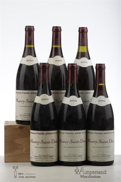 MOREY ST DENIS 3* 2002 + 3*2005   - Pierre Amiot - 6 Bottles