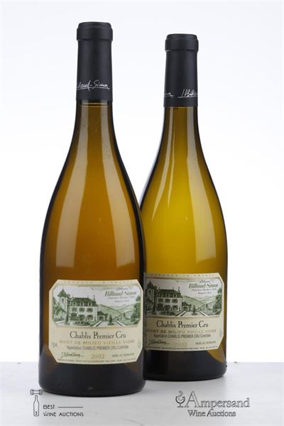 CHABLIS MONT DE MILIEU VIEILLES VIGNES 2002 - Billaud Simon - 2 Bottles