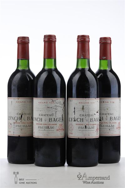 LYNCH BAGES 1986 - Mc - 4 Bottles
