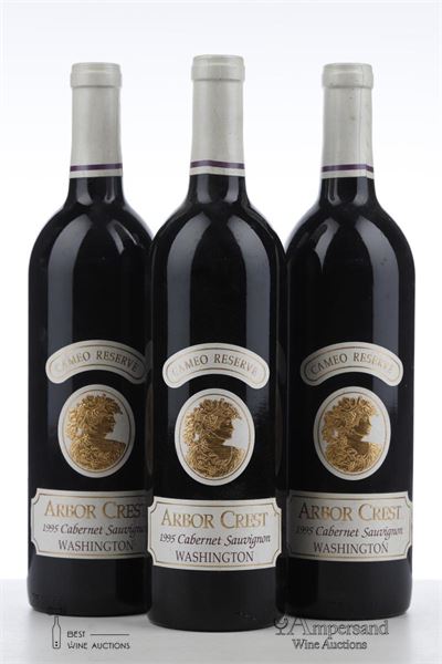 CABERNET SAUVIGNON CAMEO RESERVE 1995 - Arbor Crest - 3 Bottles