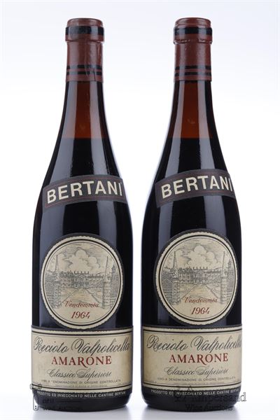 AMARONE DELLA VALPOLICELLA CLASSICO SUPERIORE RECIOTO  1964 - Bertani - 2 Bottles