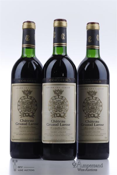 GRUAUD LAROSE 1986 - 3 Bottles