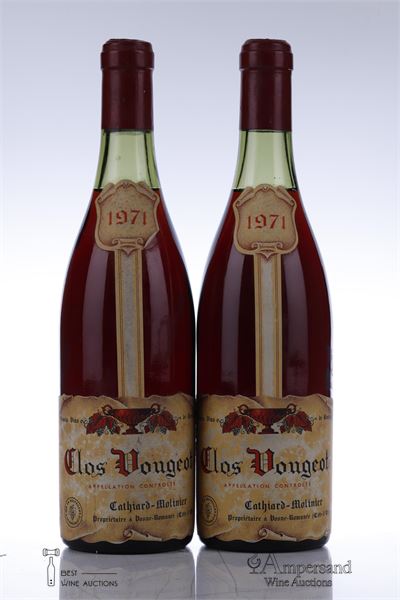 CLOS VOUGEOT 1971 - Cathiard Molinier - 2 Bottles