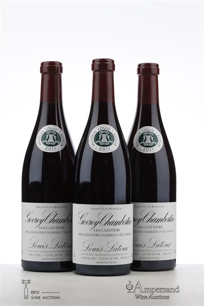 GEVREY CHAMBERTIN LES CAZETIERS 2011 - Louis Latour - 3 Bottles