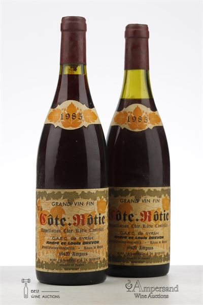 COTE ROTIE 1985 - Andre et Louis Drevon - 2 Bottles