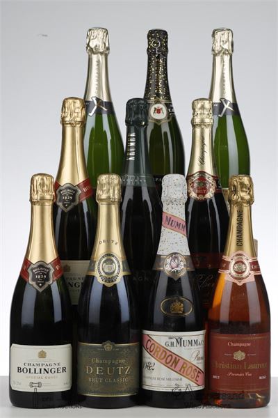 MIXED LOT CHAMPAGNES - Various - 10 Bottles