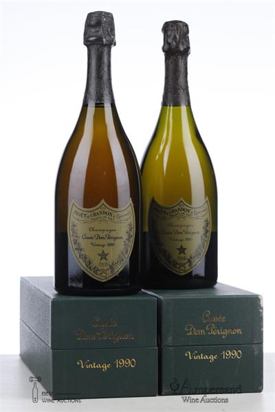 DOM PERIGNON 1990 - Moet & Chandon - 2 Bottles - Oc 1