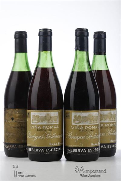 VINA POMAL RESERVA ESPECIAL 1962 - Bodegas Bilbainas - 4 Bottles