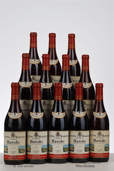 BAROLO 1977 - Marchesi di Barolo - 12 Bottles