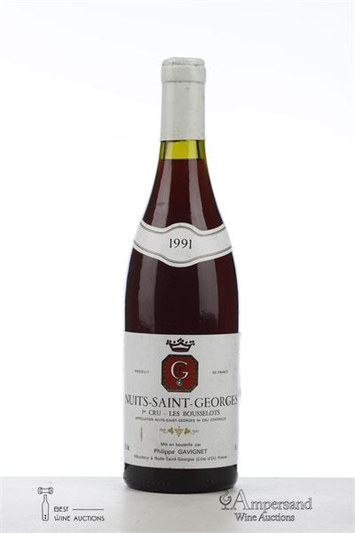 NUITS ST GEORGES LES BOUSSELOTS 1991 - Philippe Gavignet - 1 Bottle