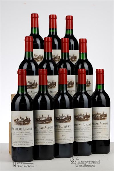 AUSONE 1990  - 12 Bottles - Owc 12
