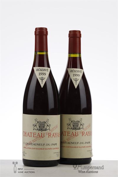 CHATEAUNEUF DU PAPE RAYAS 1999 - Reynaud - 2 Bottles